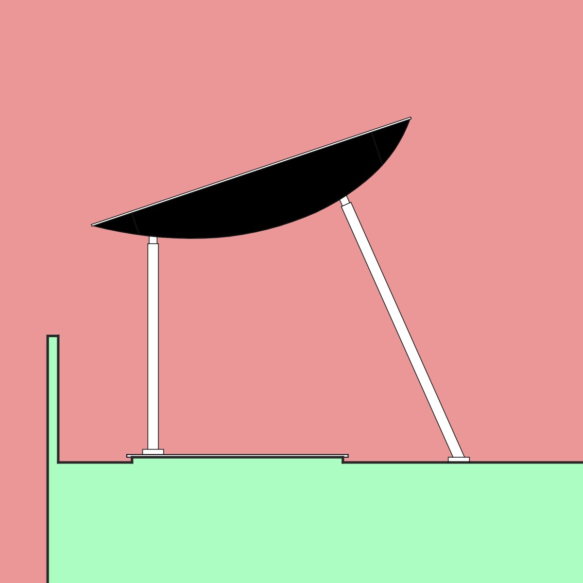 Red Oasis, Landscape of a Terrace